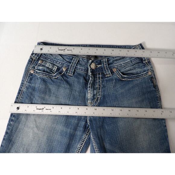 Silver Jeans Suki Surplus Sz 28x32 Y2K Grunge Rockabilly Thick Stitch Boot Cut - Picture 12 of 16